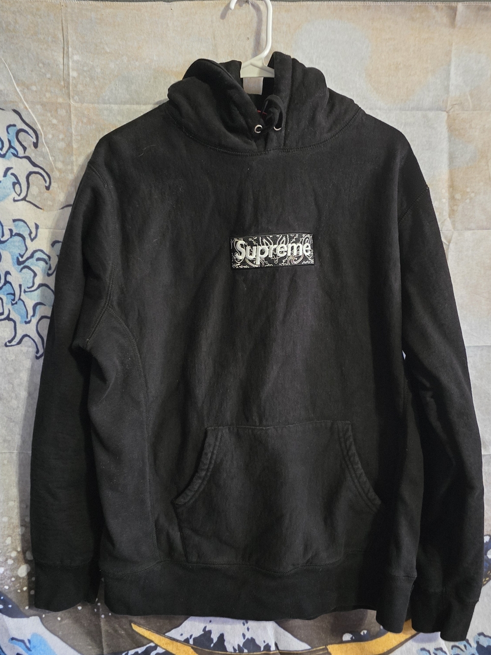 Supreme Black Box Logo Hoodie - Men's Pullover Sweater